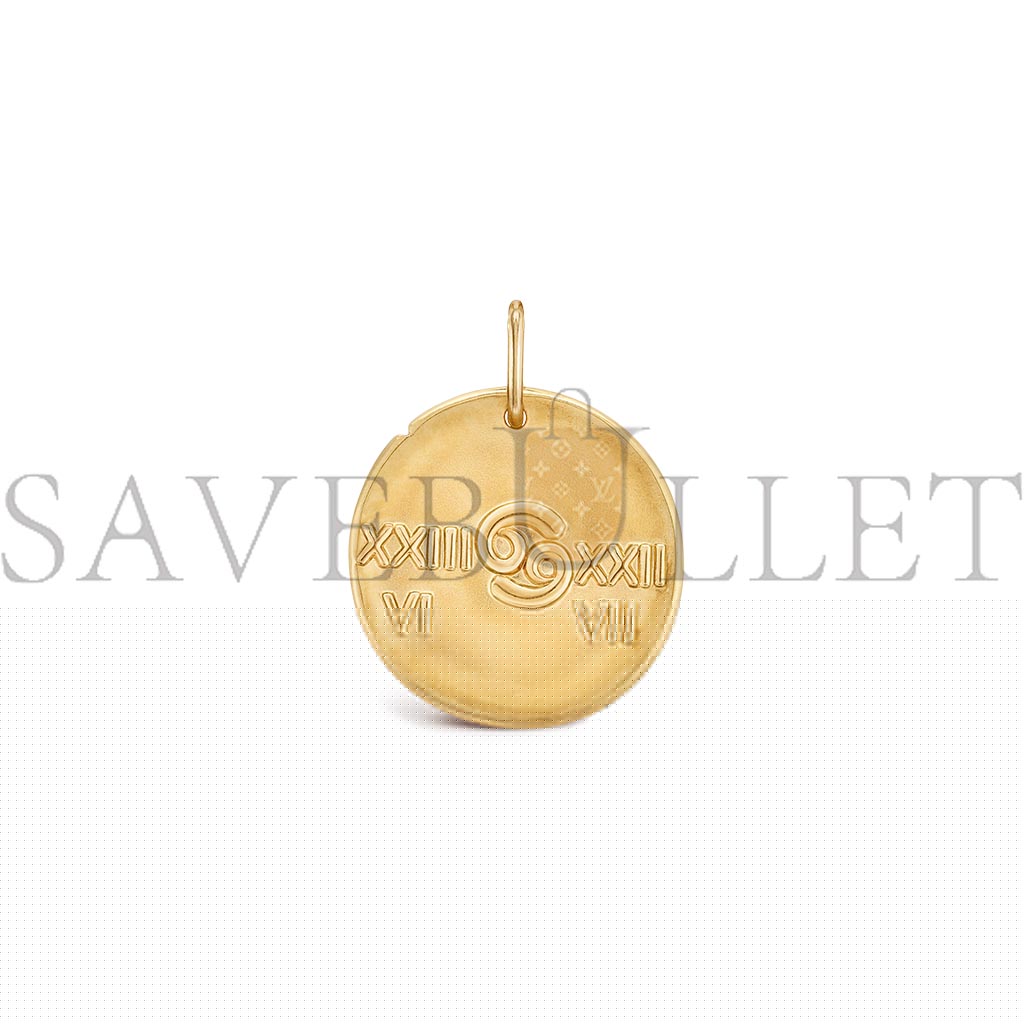 V*N CL*F arpels zodiaque medal cancri (cancer) - yellow gold  vcarp7sx00